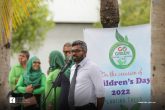 Little children of Kalaafaanu School giving their love to nature on occasion of Children’s Day 2022.